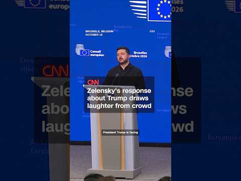 Zelensky’s response about Trump draws laughter from crowd