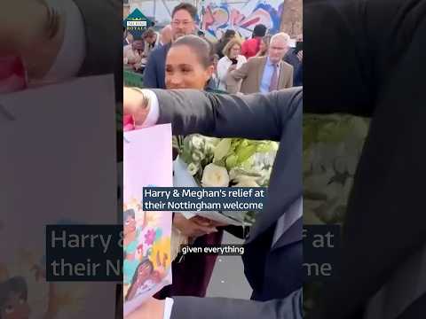 Harry and Meghan’s relief at their Nottingham welcome
