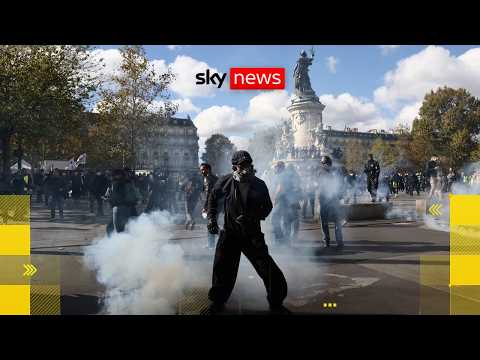 Protests turn violent in France as thousands march against rising living costs