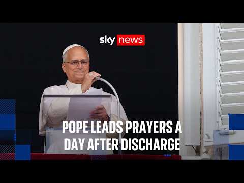 Pope Leo leads first Sunday prayers since lung cancer surgery