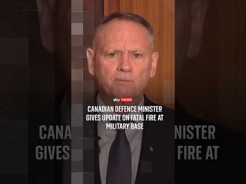 Canadian defence minister gives update on fatal fire at Alberta military base