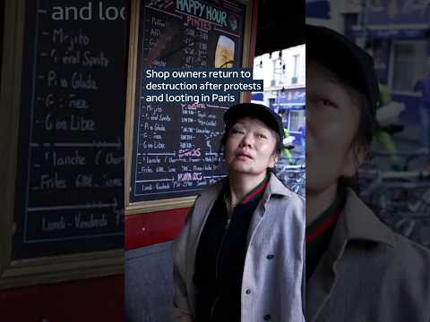Shop owners return to destruction after protests and looting in Paris