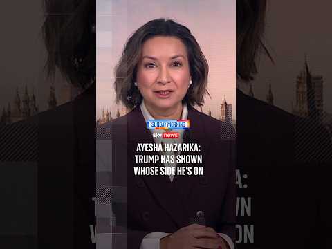 Ayesha Hazarika: Trump has shown whose side he’s on