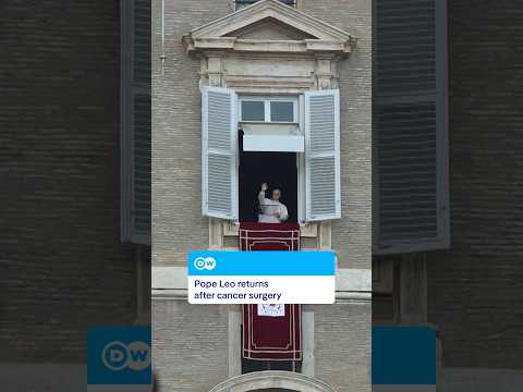 Pope makes first appearance after cancer surgery | DW News