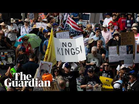 ‘No Kings’ protesters rally across the US