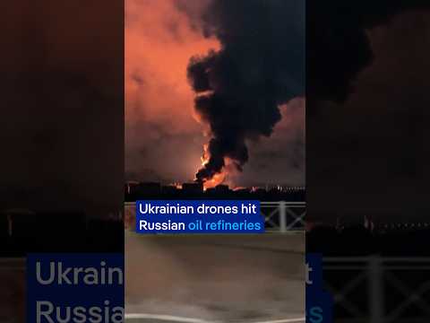 Ukrainian drones hit Russian oil refineries | DW News