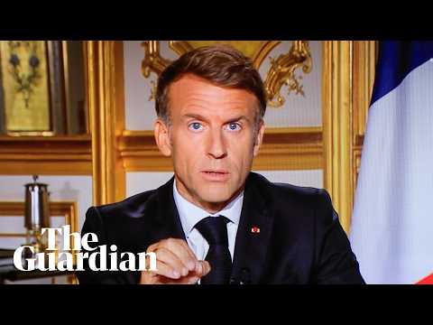 Emmanuel Macron condemns violence in televised address