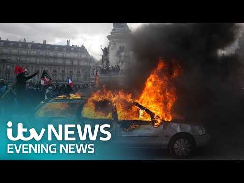 Calls for curfews in France after days of unrest and rioting – Watch Monday’s ITV Evening News