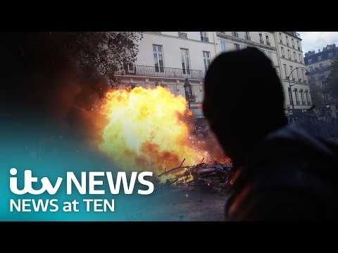 Curfews in France after shocking and extreme violence – Watch Monday’s ITV News at Ten