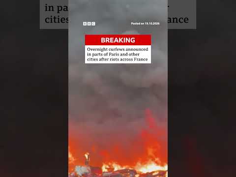 Overnight curfews announced in parts of Paris and other cities after riots across France. #BBCNews