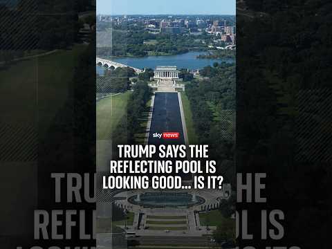 How does the reflecting pool look?