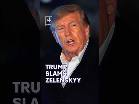 Russian drones strike cars in Kyiv as Trump slams Zelenskyy