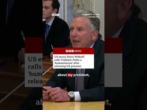 US envoy Steve Witkoff calls Vladimir Putin a ‘humanitarian’ after releasing US prisoner. #BBCNews