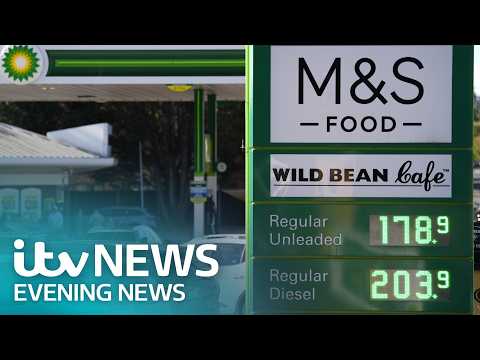 Pressure piles on British motorists as diesel leaps to record high – Watch Friday’s ITV Evening News