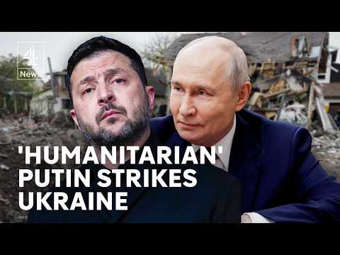 ‘Humanitarian’ Putin bombards Ukraine overnight with drones and missiles, Zelenskyy says