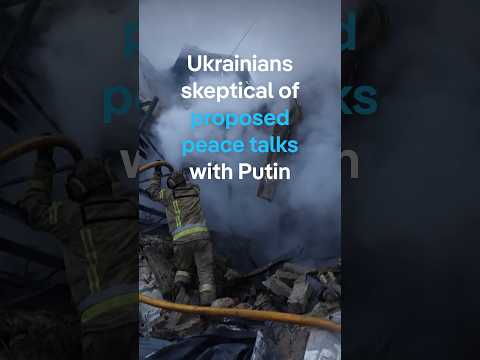 Ukrainians skeptical of proposed peace talks with Putin | DW News