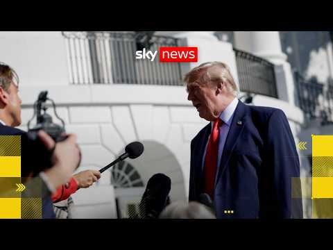 Trump answers reporters’ questions outside White House