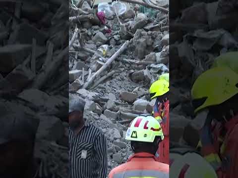 Many feared trapped after building collapses in Nairobi
