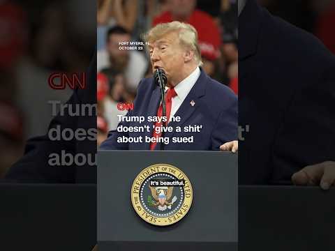 Trump says he doesn’t ‘give a shit’ about being sued