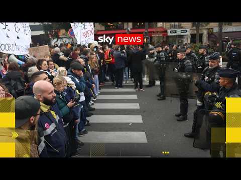 Troops sent into Paris for protests