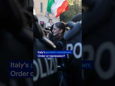 Italy’s protest crackdown: Order or repression? | DW News