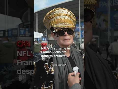 NFL’s first game in France kicks off despite protests
