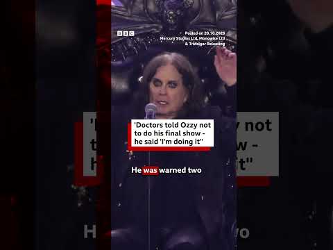 Doctors told Ozzy not to do his final show, he said ‘I’m doing it’. #OzzyOsbourne #BBCNews