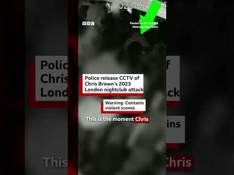 Police release CCTV of Chris Brown’s 2023 London nightclub attack. #BBCNews