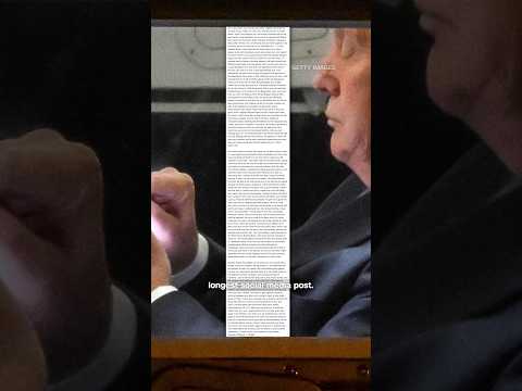 Trump rants in 1,323-word post about Maher. It’s his longest ever