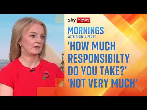 Former PM Liz Truss blames Treasury officials and Bank of England for her disastrous mini-budget