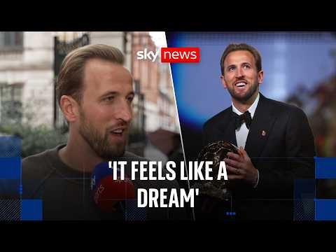 Ballon d’Or win brought ‘relief, joy, happiness, excitement’, says England’s Harry Kane