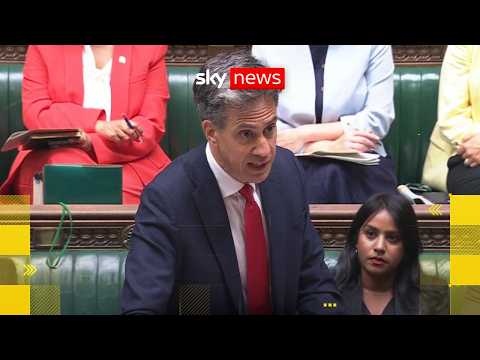 Foreign Secretary Ed Miliband faces questions from MPs