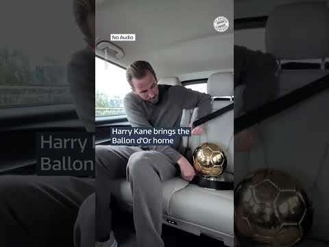Harry Kane brings Ballon d’Or trophy home
