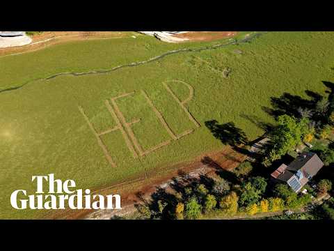 Giant ‘HELP’ sign emerges on drought-stricken Swiss lakebed