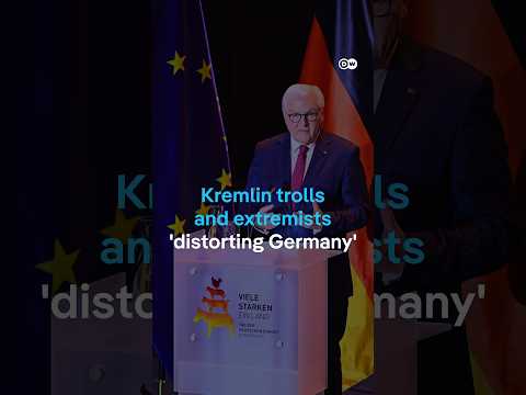 Germany’s president warns of threat from ‘Kremlin trolls’ in Unity Day speech | DW News
