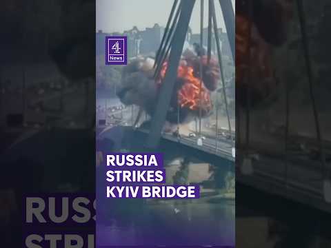 Russia strikes Kyiv bridge