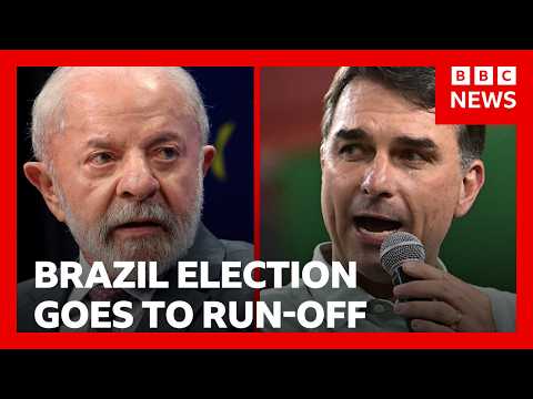Brazil election goes to run-off as right-wing Flávio Bolsonaro wins first round | BBC News
