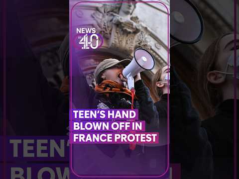 Teen’s hand blown off in France protest