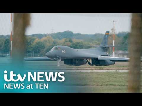 US bombers pulled from RAF Fairford in face of ‘threats’, says Trump – Watch ITV News at Ten LIVE