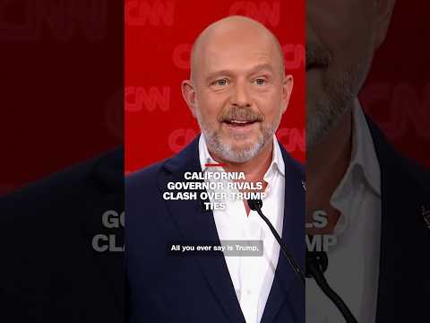 California governor rivals clash over Trump ties