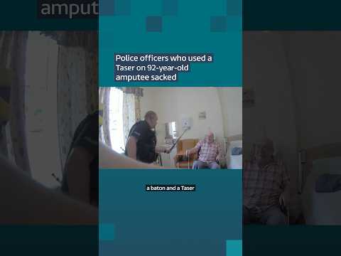 Police officers who used a Taser on 92-year-old amputee sacked