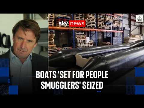 Dozens of migrant dinghies seized at UK airport
