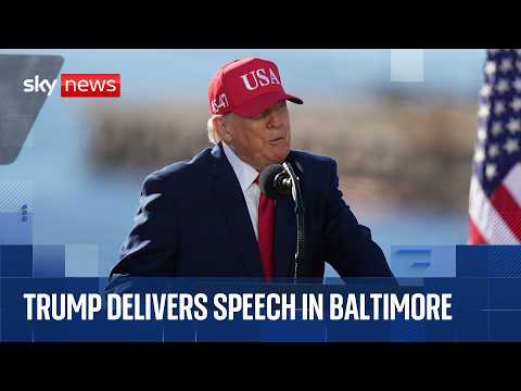 Trump delivers speech in Baltimore