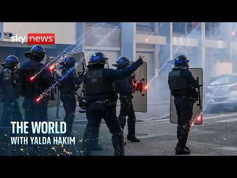 Unrest in France escalates as police fire tear gas at protesters  | The World with Yalda Hakim