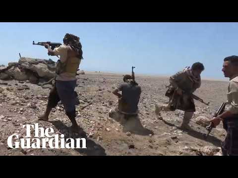 Footage shows Saudi-backed government forces near Houthi captured territories