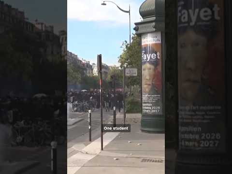 French school protests grow as workers join students