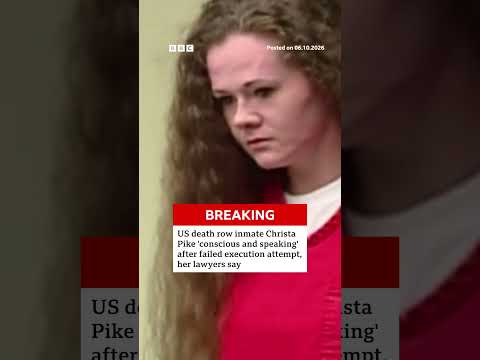 US death row inmate Christa Pike conscious after failed execution, lawyers say. #BBCNews