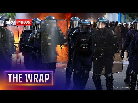 Tear gas fired at protesters in France | The Wrap with Anna Botting