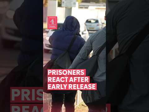 Prisoners react after early release #EarlyRelease #England #Wales #Prisons