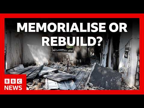 7 October survivors debate how to rebuild homes | BBC News